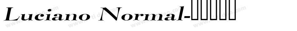 Luciano Normal字体转换